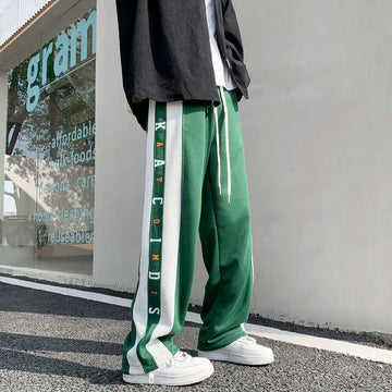 Aidase Men's Sweatpants Hip-hop Straight Goth Trousers Man Sweat Pants Summer Korean Style Elastic Athletic Baggy Flated Casual Vintage aidase-shop